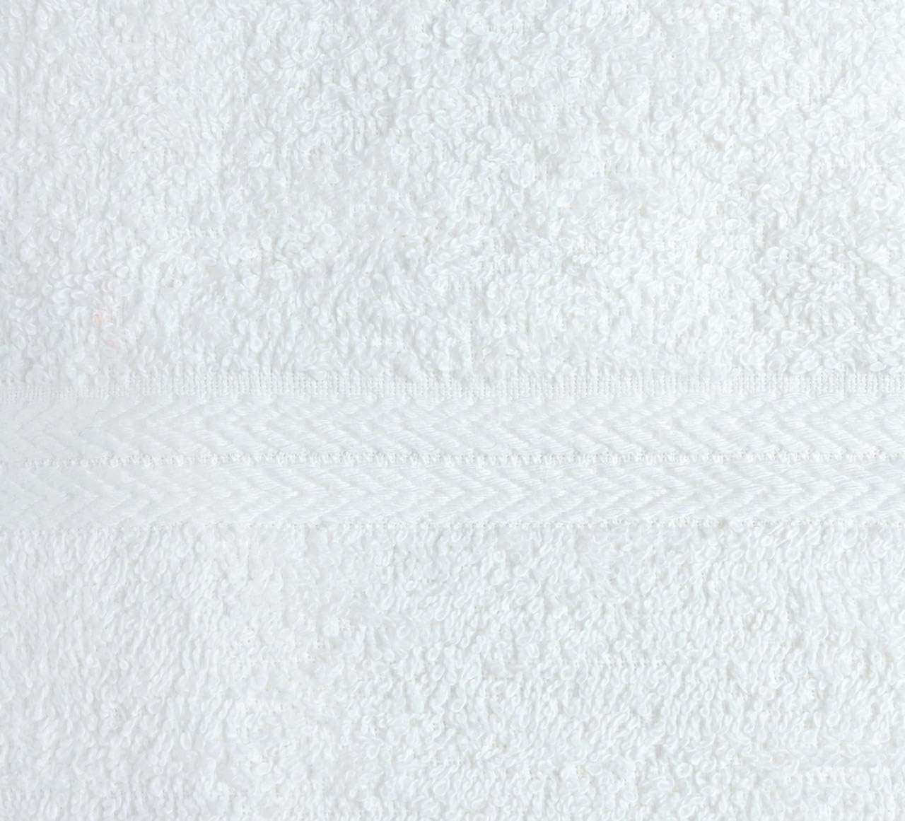 SIMPLY LOFTY 100% Cotton Bath Towels Set Pk 6-Ultra Soft Large Bath Towel-100% Cotton White Towel Set-Highly Absorbent Daily Usage Bath Towel-Ideal for Pool Home Gym Spa Hotel-Bath Towel Set 24 x 46: Home & Kitchen