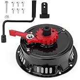 Easy Quick Fast Pull Start Recoil Starter Assembly Compatible with Predator 212，Coleman CT200U B200R 200cc Mini Bike and KT196 Go Kart，Crank Handle Start for Honda 6.5HP GX160 196 Hisun Engine-Iron