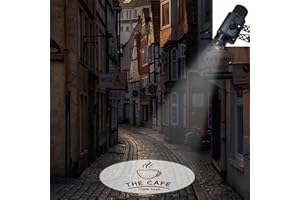 HEVMEVENI 50W LED Logo GOBO Projector Including Free Custom GOBO to Projector Image for Warning Sign Hotel Car Wash Company Store Outdoor Use