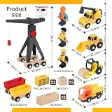 Vanplay Construction Toys Set with Tower Crane Digger Dump Truck Road Roller view 6