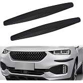 2 PCS Bumper Guard Strip, Car Bumper Guard, Front Bumper Decorative Strip | Car Bumper Anti-Scratch Strips for Cars SUV Pickup Truck (Black)