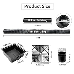 Rain Gutter Downspout Extensions Flexible, Catch