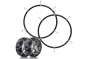 DEDC 2 Pieces Snow Chain Tensioner Traction Chain Rubber Tightener for Car ATV Passenger Vehicle Fit for 12 to 14 Inch Rims Snow Chains Accessories (10 * 230mm) ﻿