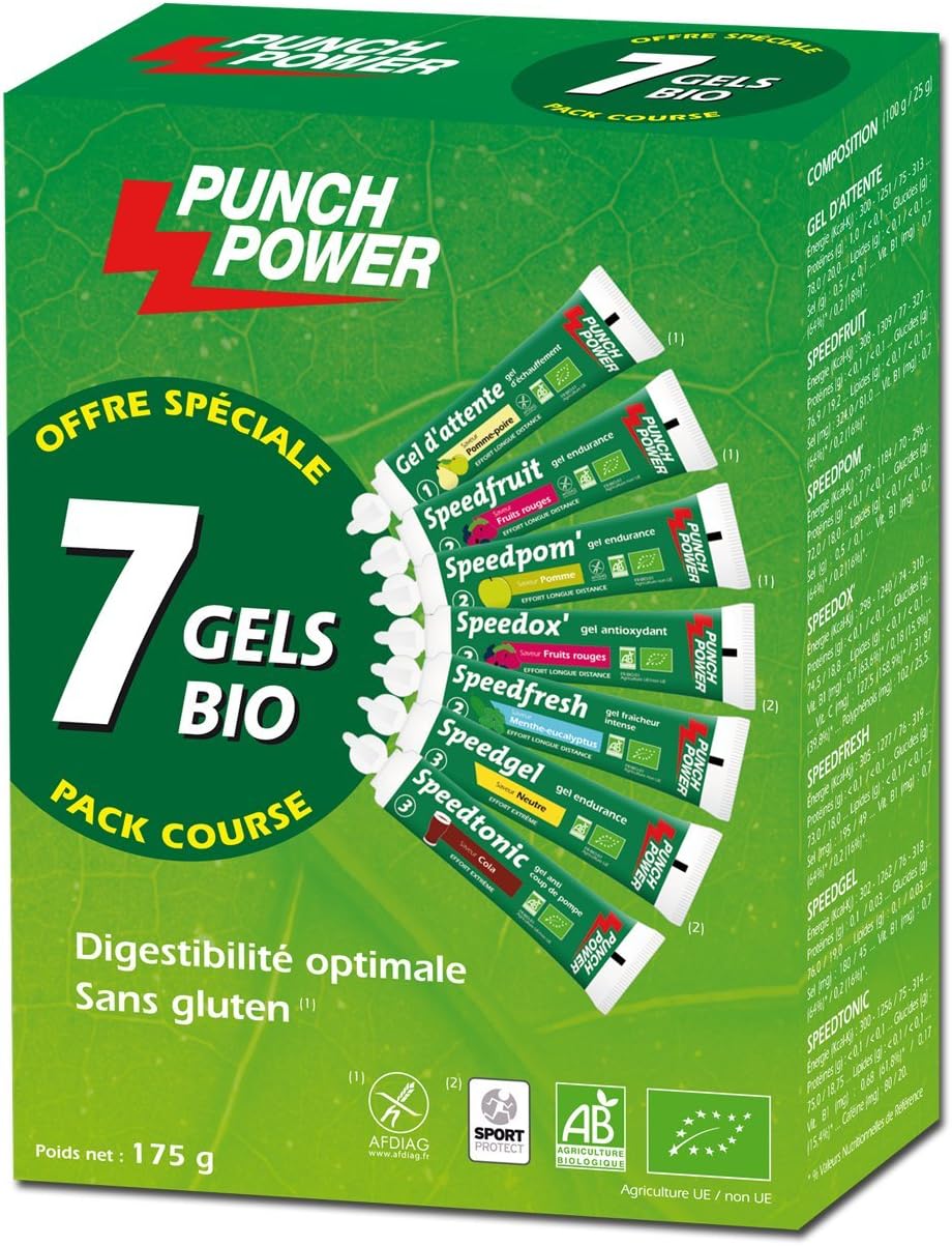 Pack de 7 gels Punch Power â€“ 25g