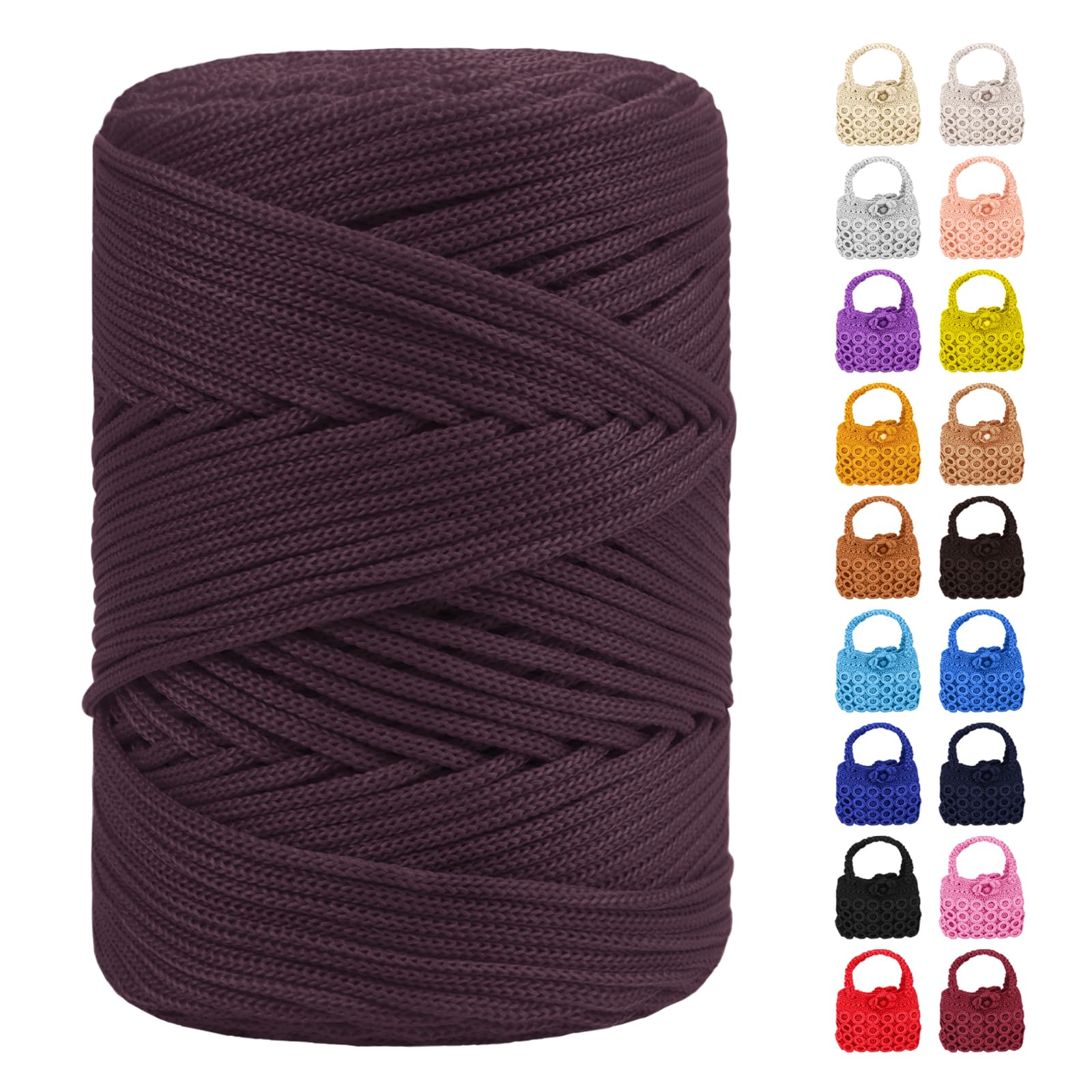 LEREATI Polyester Macrame Cord 3mm x