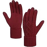 Loiyadn Winter Gloves Women - Warm Fleece Lined Winter Gloves with Touchscreen Fingers, Gloves for Women Cold Weather