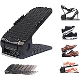 Yagizaai Bayou Shoe Slots, 8 PCS Shoes Slots Organizer, 4-Level Adjustable Shoe Stacker, Upgraded Shoe Space Saver, 50% Space