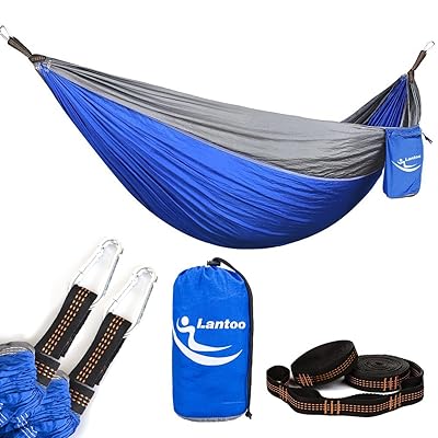 Hamac Portable En Nylon – Tissu Parachute – Simple Ou Double – Pour Adulte – 500 Lb