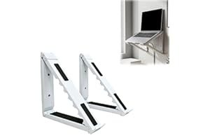 Wall-Mount Laptop Holder for Slim Notebooks Up to 26 cm Depth – Stable Space-Saving Wall Shelf for Treadmill, Home Gym & Offi