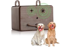 EUOTEO Anti Barking Device, Ultrasonic Dog Barking Devices with 3 Adjustable Modes, 50FT Bark Control Device to Stop Dogs from Barking, Waterproof Ultrasonic Dog Bark Deterrent, Safe for Both Dogs & People