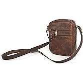RusticVintage Genuine Leather Messenger Bag for Men, Crossbody Bags for Work Business