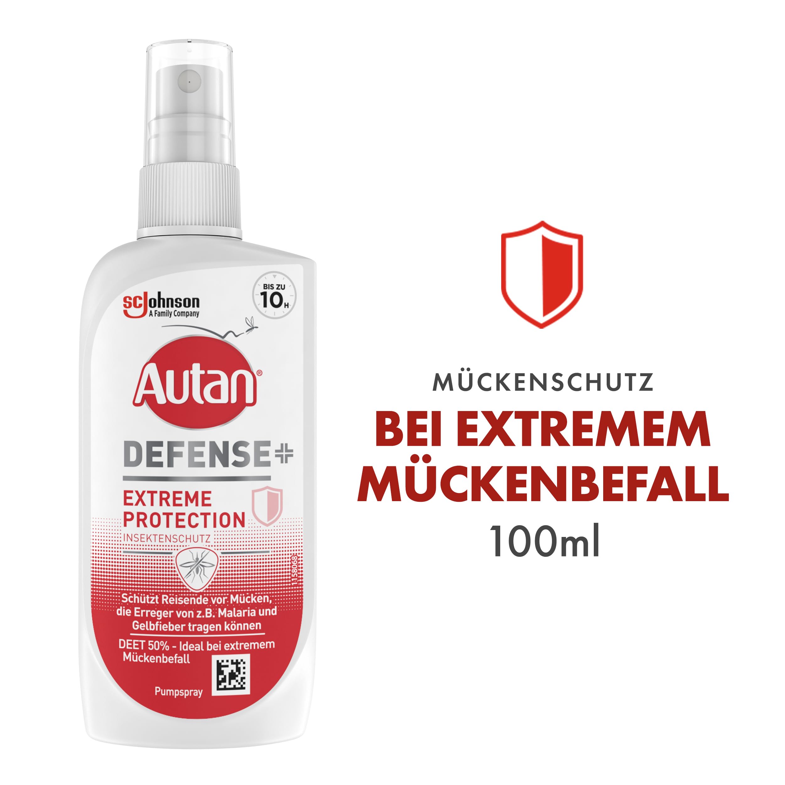 Autan Defense Extreme Protection Pumpspray, Insektenschutz mit 50 Prozent DEET, gut für Reisen in Gebiete mit extremem Mückenbefall, Travel Essentials, 1er Pack (1 x 100ml) 2