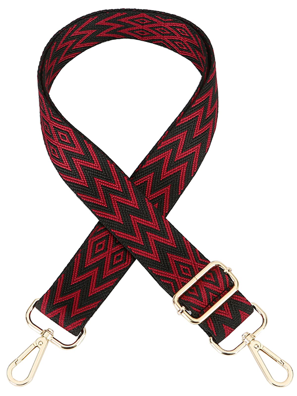 ZYLDK Adjustable Shoulder/Crossbody Bag Strap Replacement - Red Nylon - 80cm - 140cm - Compatible with Passenger Car - Bags & Cases