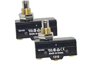 FORMIDEN BE-2RQ1-A4 Plunger Micro Switch (Pack of 2) – 25A SPDT Limit Switch for Car Lift Power Units - Replacement for Honeywell BE2RQ1A4, Benwil 300282, Rotary Lift P461-2