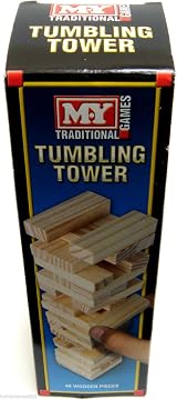Ty Toys My Traditional Games Tumbling Tower 48 Wooden Pieces by Holland Plastics view 2