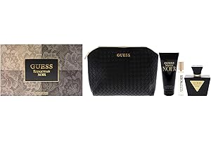 Guess Seductive Noir by Guess for Women - 4 Pc Gift Set 2.5oz EDT Spray, 0.5oz EDT Spray, 3.4oz Body Lotion, Pouch