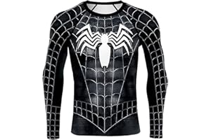 HIMIC E77C 3D Super Hero Close-Fitting Quick-Drying Elastic Sport Cosplay T-Shirt Long Sleeve