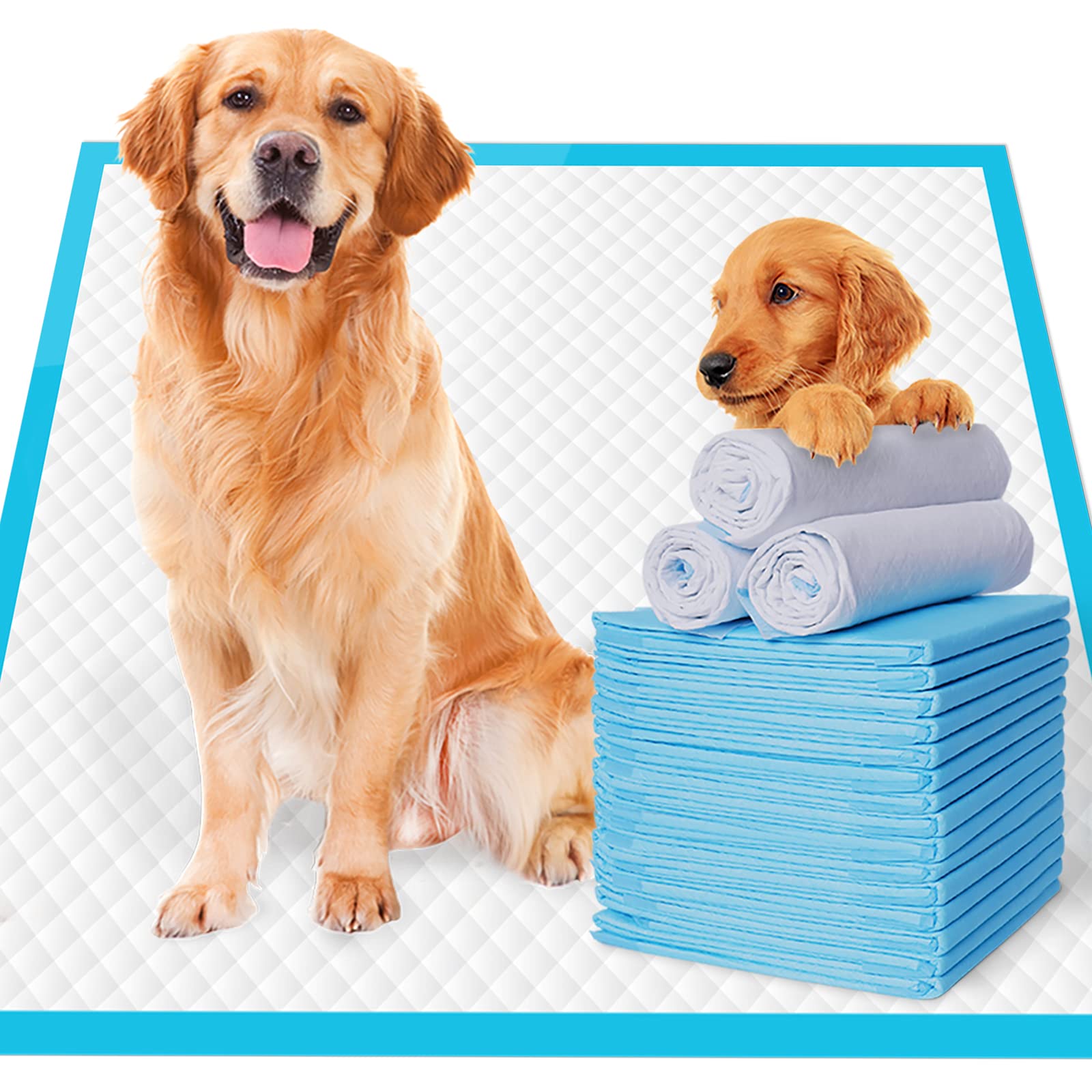 Photo 1 of JOINPADS Dog Pee Pad, Puppy Potty Training Pet Pads Dog Pads Extra Large Disposable Super Absorbent & Leak-Free Pee Pads 28"x34"