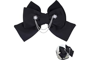 NICENEEDED Large Fabric Bow Helmet Decoration for Motorcycle, Self Adhesive Helmet Accessories Detachable Helmet Decor, Fashi
