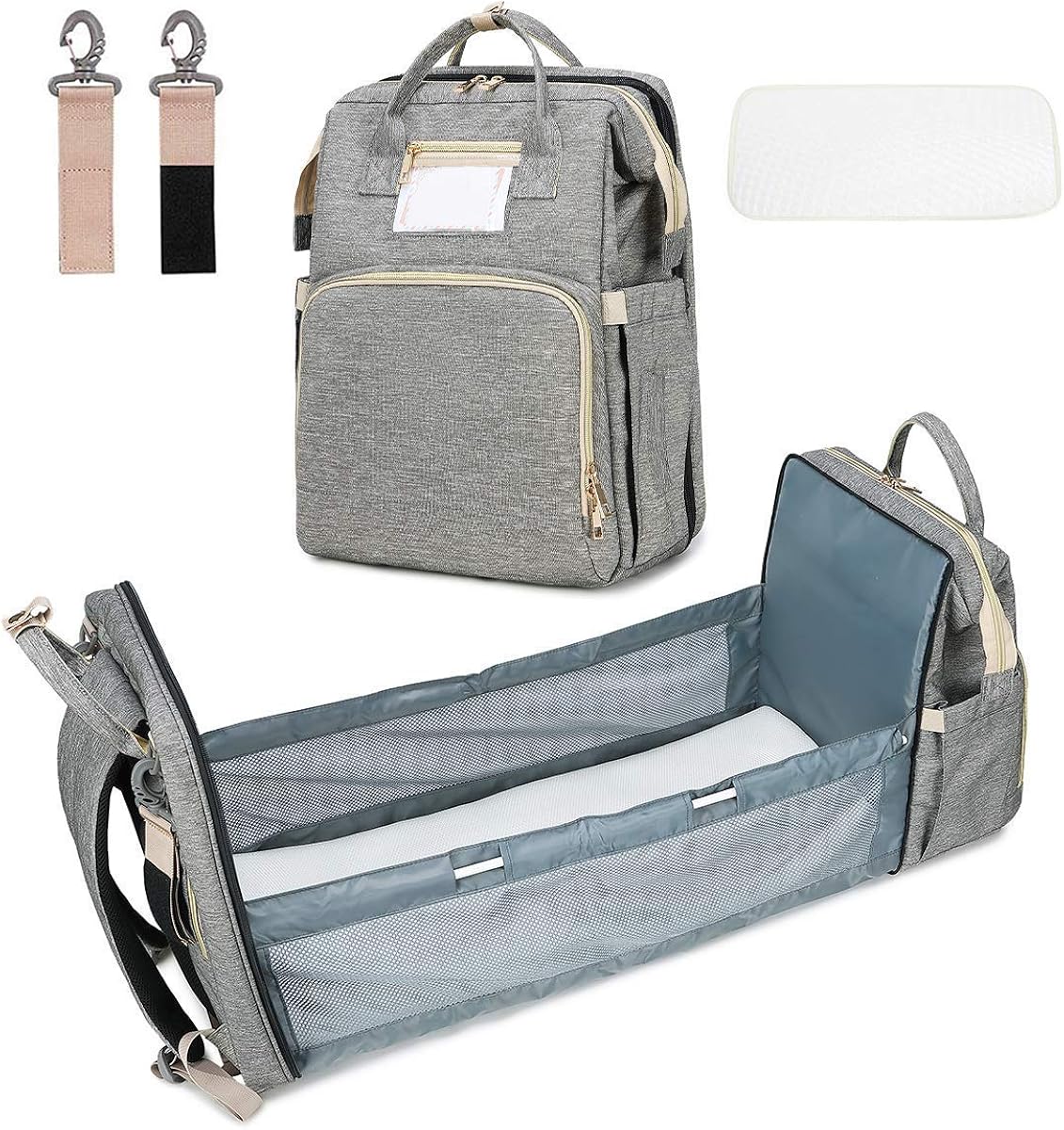 diaper bag backpack changing bed