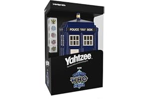 USAOPOLY YAHTZEE: Doctor Who TARDIS 60th Anniversary | Collectible TARDIS Dice Cup | Dice Game Based on The Popular Science Fiction Television Show Doctor Who | Officially Licensed Doctor Who Merchandise