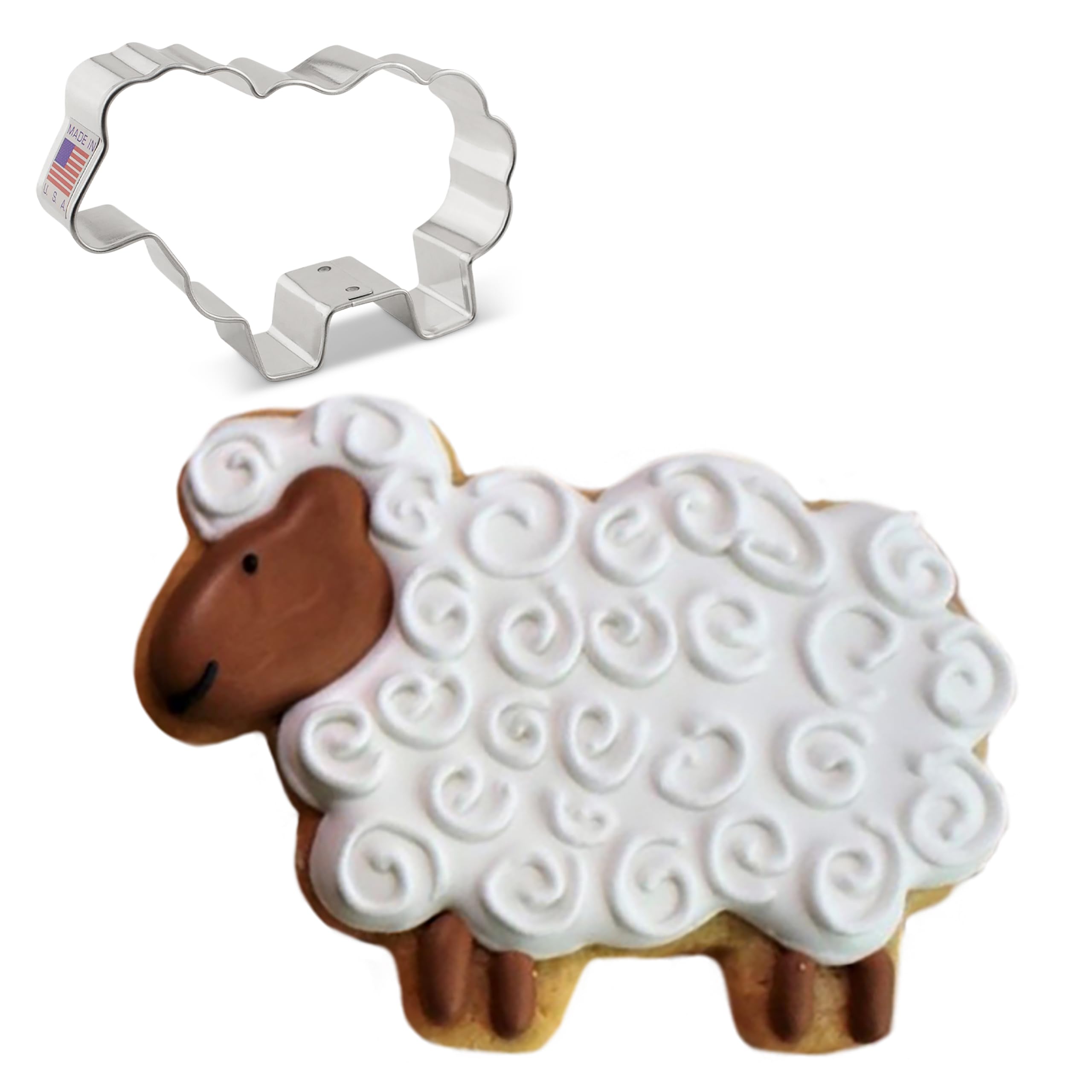 Sheep/Lamb Cookie Cutter 8.9 cm, Made by Ann Clark
