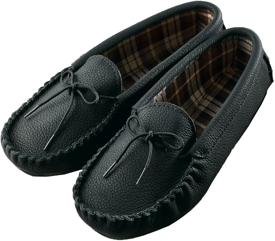 mens slippers moccasin style
