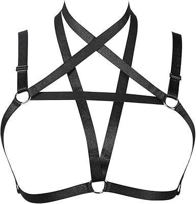 white harness bralette