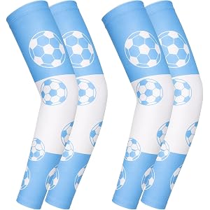 Ngdhkd 2 Pairs 2026 World Soccer Party Soccer Party arm Sleeves Cooling Arm Sleeve Multi
