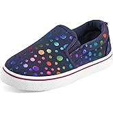 K KomForme Toddler Girls Boys Shoes Little Kids Slip on Canvas Sneakers for Running/Walking