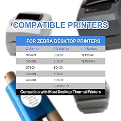 4 Rolls 4.33" x 244'(110mm x 74m) Desktop Thermal