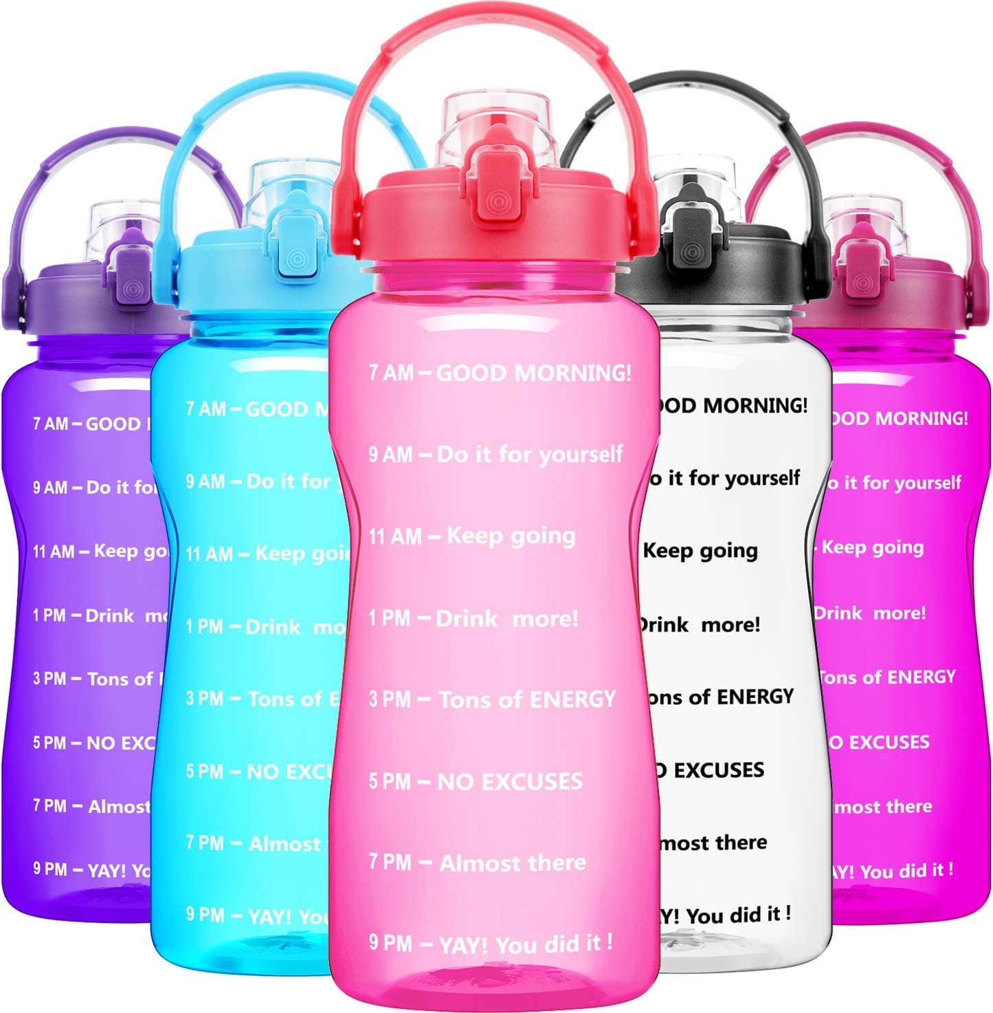 pink 64 oz water bottle