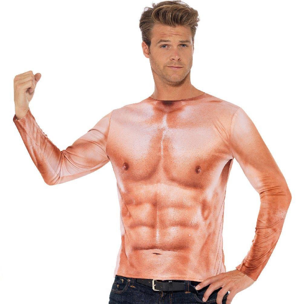 Muscle t shirt fancy dress Clearance