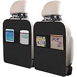 Freddie and Sebbie Kick Mats- Luxury Car Seat Back Protectors 2 Pack, Perfect Backseat Organizer and Seat Covers For Car, SUV