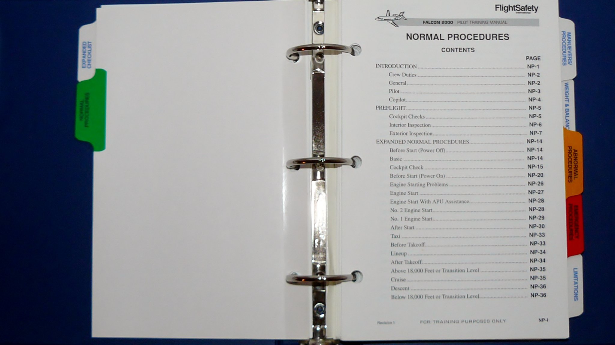 Dassault Falcon 2000 Complete Training Guide with 2 Training Manuals, 1  Pilot Emergency Checklist, 1 Pilot Normal Checklist, and 1 Falcon 2000 CD  Rom ...