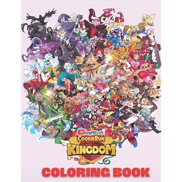 The art of Cookie Run Kingdom: fan made colouring book of the