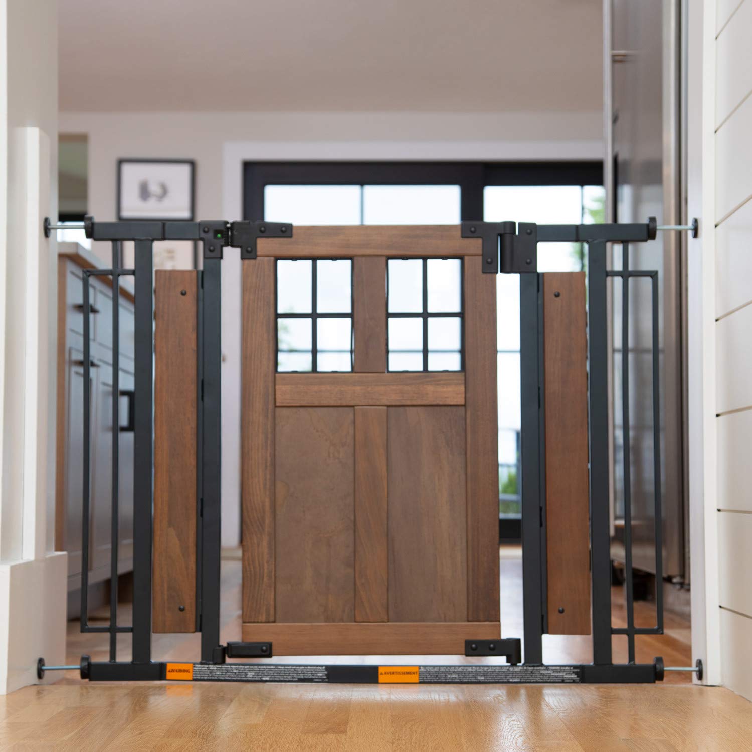 Evenflo Barn Door Walk-Thru Gate (Farmhouse Collection)