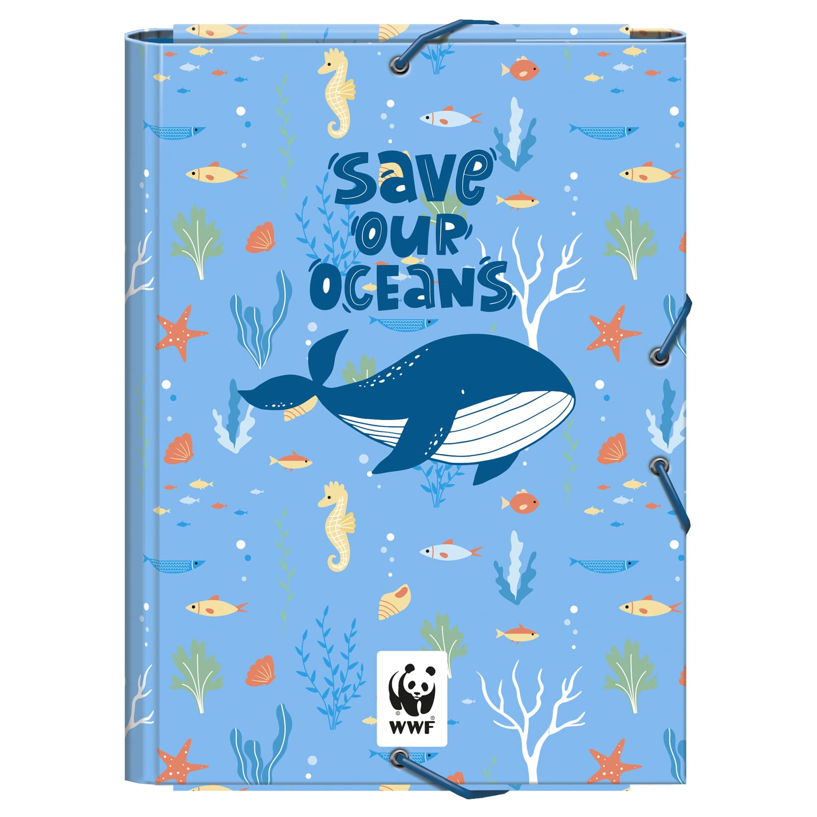 Dohe - A4-size folder with 3 flaps - WWF - FSC Mix AEN-COC-000243 - Save Our Oceans