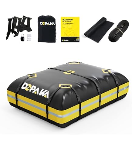 OceanCross Car Rooftop Cargo Carrier Bag, Green Rooftop Top Cargo - View #5