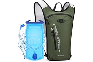 Maelstrom Running Hydration Vest, Hiking Backpack with 2L Water Bladder for Cycling Rave for Men Women
