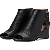 MOOMMO Women Open Toe Booties Sandals Heeled Cutout Peep Toe Summer Ankle Bootie Chunky Block Mid Heel Back Zipper Hollowed Dress Sandal Shoes 2.5" Heels Retro Elegant Office Party Classic 4-11 M US