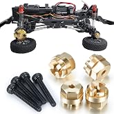 Zolikar RC Brass Hex Hub Adapters for 1/18 Scale Kyosho Mini Z 4x4 Jimny | 4Pcs
