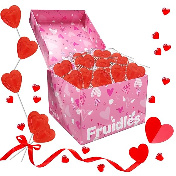 VALENTINES DAY LOLLIPOPS RED DOUBLE HEART SHAPED CHERRY FLAVORED, INDIVIDUALLY WRAPPED (120-PACK)