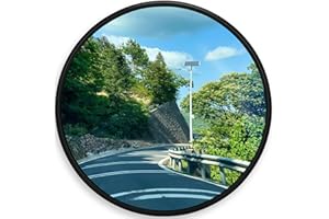 GENERIC 24" Unbreakable Convex Traffic Mirror – Vision up to 35FT, Lightweight PC, Ideal for Driveways, Garages, Warehouses, and more Indoor/Outdoor Use