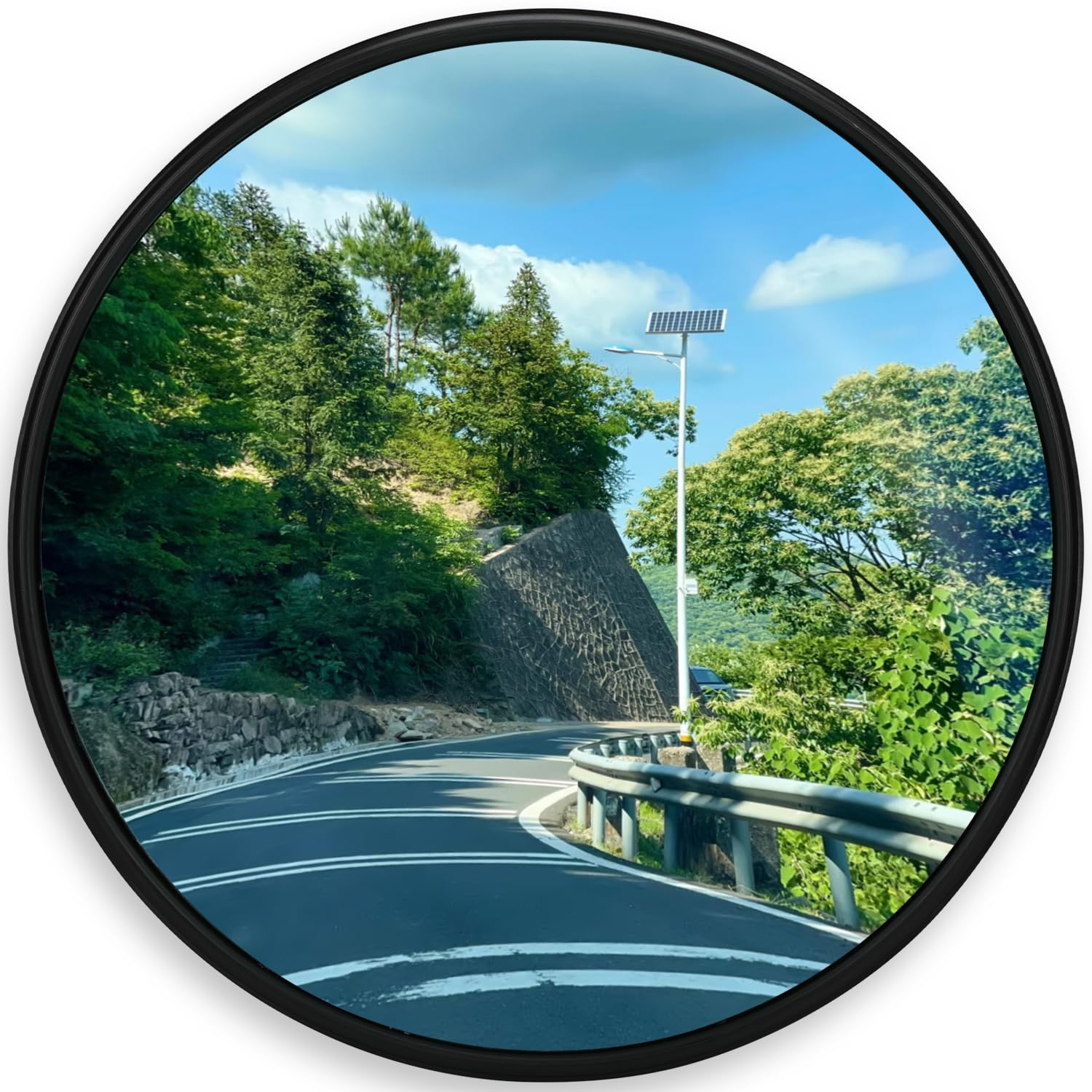 Photo 1 of 24" Unbreakable Convex Traffic Mirror – Vision up to 35FT, Lightweight PC, Ideal for Driveways, Garages, Warehouses, and more Indoor/Outdoor Use
