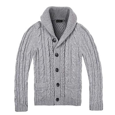 Mens Shawl Collar Cardigan Sweater Button Front Ghana Ubuy