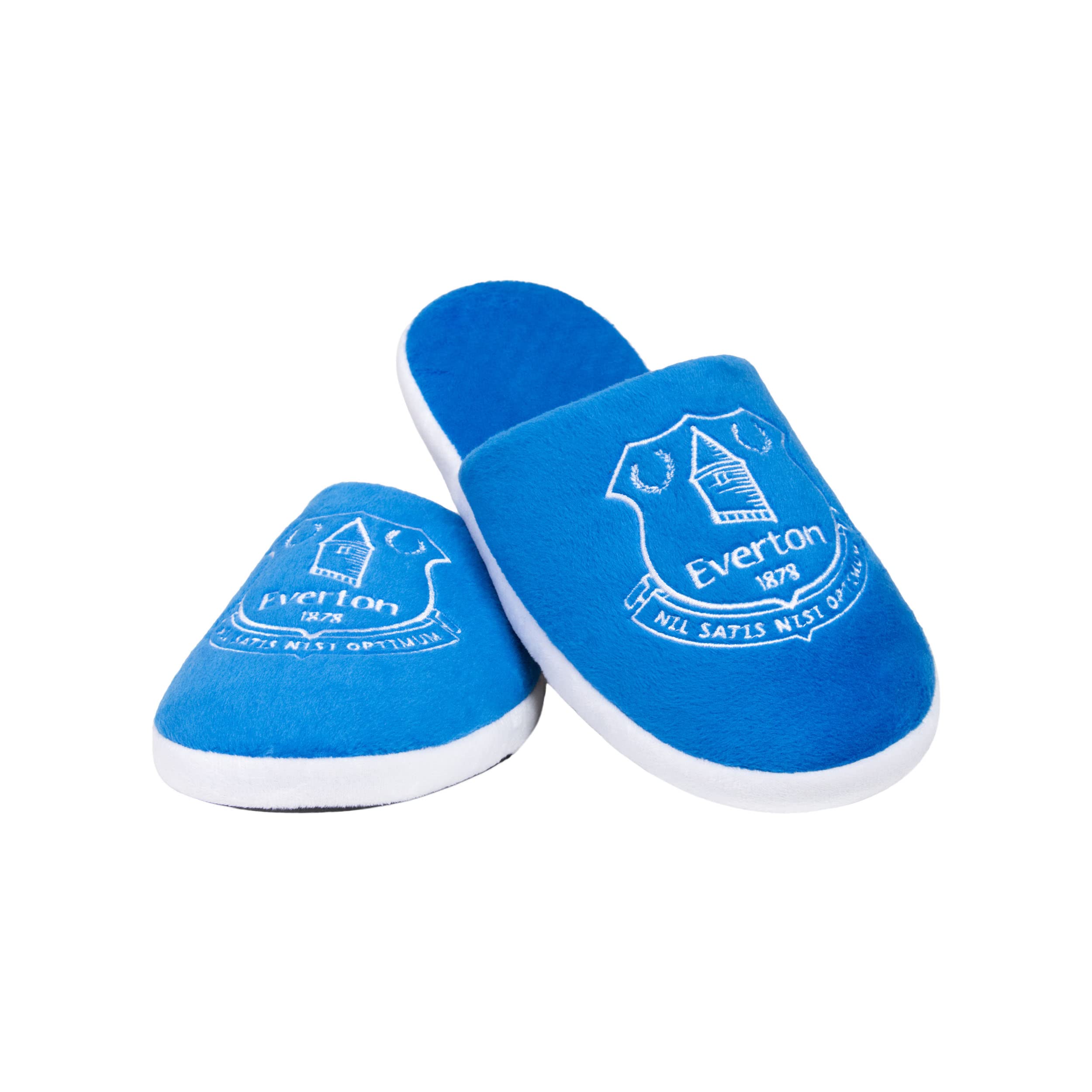 FOCO Premier League Football Everton Fan Comfy Slide Slippers Mens Size 8/9