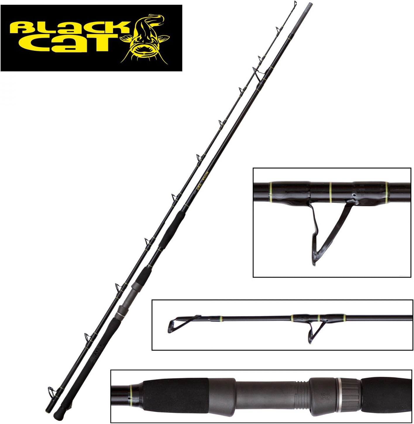 11 Anneaux Fuji Black Cat Canne Buster Godzilla - Canne De Pêche Ultra-Résistante 320 Cm Canne Maniable 670g