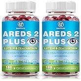 SIGNILIFE AREDS 2 Plus Lutein and Zeaxanthin Softgels-Eye Vitamins with Astaxanthin 12mg,Vitamins C, E, Saffron & DHA - Eyebright,Blue Light Protection,Eye Health Support-320 Softgels