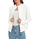 Urban CoCo Women‘s Comfy Cropped Sweatshirt Jacket Zip Up Casual Tops with Pockets 2026 Fall Winter
